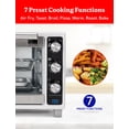thumbnail image 3 of Betty Crocker Air Fryer Convection Toaster Oven, 0.7 Cu. Ft. 22-Liter Capacity, 7 Function Convection Oven with Pizza, Bagel, Roast, Bake & Keep Warm Settings, 1500 Watts, BC-4637W, White, 3 of 7