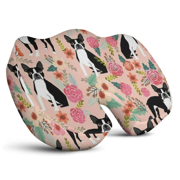 Premium Dog Pattern Memory Foam Seat Cushion Ergonomic Chair Pad for Office Chair, Car, Airplane & Bleachers Sciatica, Tailbone Hip & Back Pain Relief - Chair Cushion for Long Office Workers.