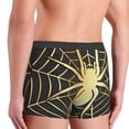 thumbnail image 3 of KLL Gold Spider On The Web Men's Cotton Boxer Briefs Underwear-Large, 3 of 8