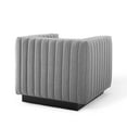 thumbnail image 5 of Modway Conjure Tufted Armchair Upholstered Fabric Set of 2 in Light Gray, 5 of 8