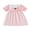 Pink2, variant on Toddler Little Girl Back to School Outfit First Day of School Pre Kindergarten Plaid Smocked Short Sleeve Dress Summer Clothes 2-7T
