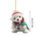 thumbnail image 3 of Colgante Acrílico Con Un Oso Polar Adorable Con Bufanda Adorno Divertido Con Oso Polar Colgante Navideño Decoración Navideña Para El Hogar Fiesta Navideña, 3 of 7