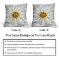 thumbnail image 5 of Summer Daisy Floral Pillow Covers 16X16 Inch Set of 2 White Petal Flower Bloom Decorative Pillow Cases Gray Seasonal Cotton Linen Cushion Case Farmhouse Home Decor for Sofa Couch Porch Outdoor, 5 of 6