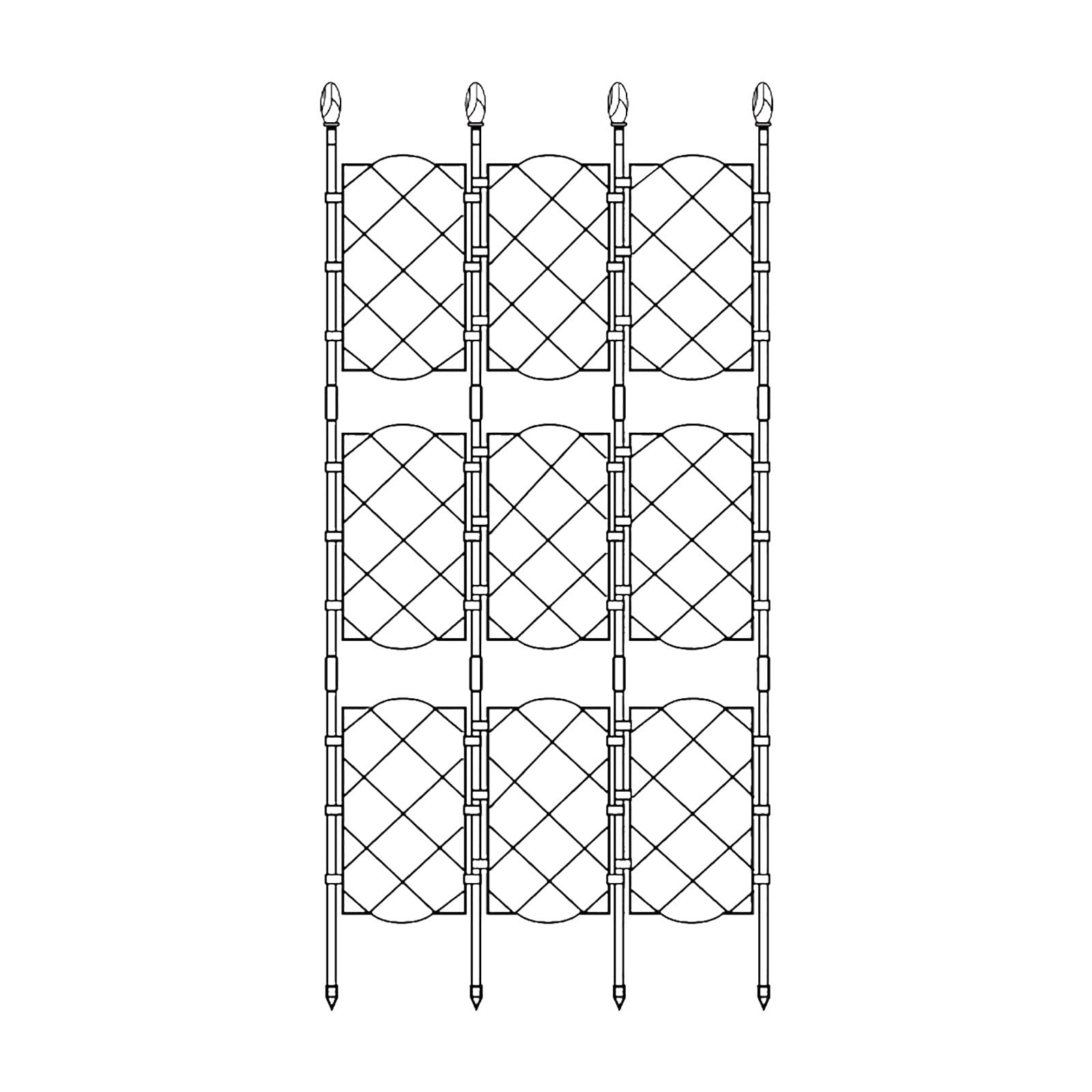 Garden Trellis for Climbing Plants Cucumber Trellis for Raised Bed Pea Trellis Rose Trellis Vegetable Trellis for Climbing Plants Iron Climbing Frame Climbing Potted Support Rattan Climbing Screen