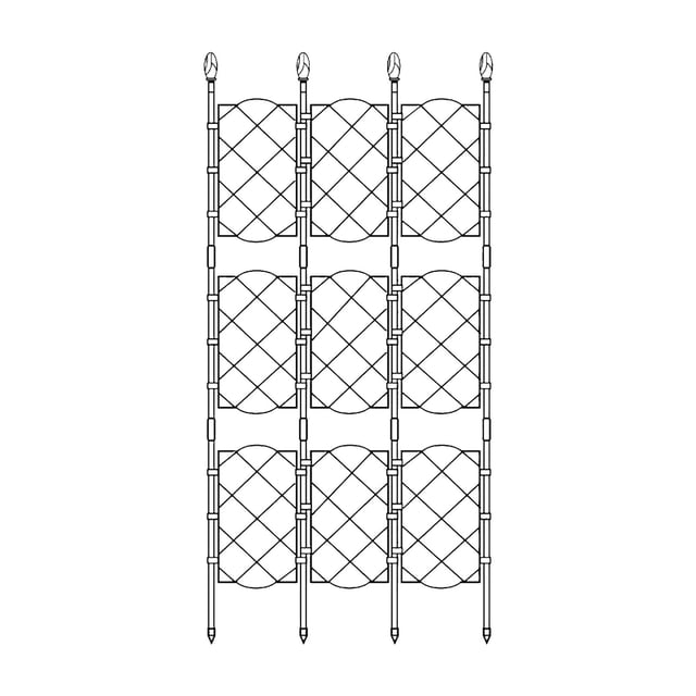 Iron Frame Climbing Frame Climbing Basin Support Rattan Climbing Screen