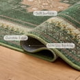 thumbnail image 4 of TURCURNO 8x10 Olive Green Area Rugs, Retro Distressed Non-Slip Washable Durable Indoor Rug for Living Room Dining Room, 4 of 11