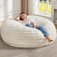 thumbnail image 1 of Puf Hobestluk con relleno para adultos (blanco, 150 cm), 1 of 8