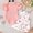 Pink A, variant on Baby Girl Romper with Suspender Casual Sleeveless Bow Front Floral Print Bodysuit Newborn Playsuit Summer Clothes Hot Pink 3-6 Months