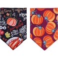 thumbnail image 2 of 2 Pack Thanksgiving Dog Bandana,Triangle Bibs Pet Fall Scarf for for Medium to Large Dogs, 2 of 5
