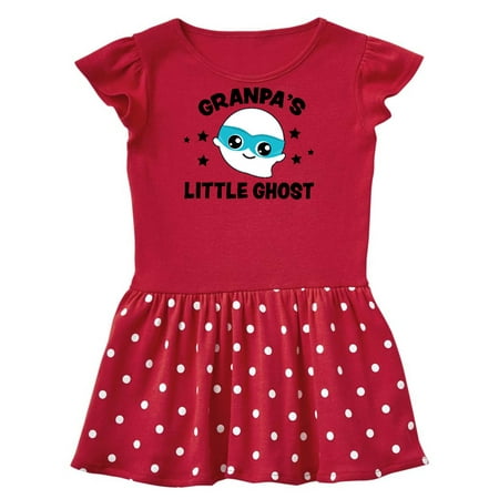 

Inktastic Cute Granpa s Little Ghost with Stars Gift Toddler Girl Dress