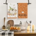 thumbnail image 3 of Sm:)e Orange Pumpkin Pumpkin Hello Fall Kitchen Dish Towels Polka Dot 18x26 Inch Set of 4, 3 of 6
