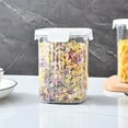 thumbnail image 2 of Food Storage Containers,Food Grade Sealed Jar Transparent Tea and Coffee Storage Plastic Bottle Kitchen Grain Jar,Airtight Food Storage Containers,Kitchen Storage Containers, 2 of 3