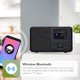 thumbnail image 4 of Radio por Internet WiFi inteligente MangoKit SR10 con Bluetooth, color negro, 4 of 7