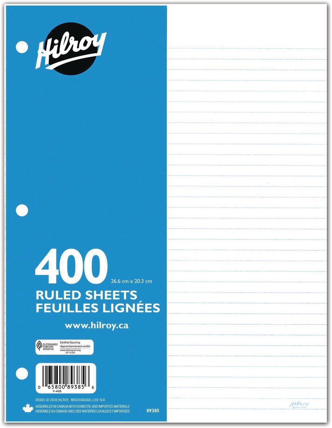 Papier de recharge Hilroy 400ct