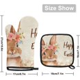 thumbnail image 2 of Easter Funny Bunny Rabbit Oven Mitts and Pot Holders Set of 2, Heat Resistant Oven Mitts Kitchen Oven Glove for Cooking, Baking, 2 of 6