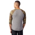 thumbnail image 3 of AA2089 Alternative Unisex Baseball Eco-Jersey T-Shirt Eco Grey/Camo L, 3 of 6