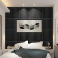 thumbnail image 4 of 30cm Wall Panel 3D Decorative Decorative Interior Elements Matte Black Ornament PVC Tiles Cladding Wall Ceiling, 4 of 6