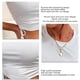 thumbnail image 5 of Camiseta de manga corta para mujer con cordón fruncido y nudo lateral de corte delgado con cuello redondo de verano, 5 of 6