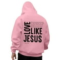 thumbnail image 2 of Love Like Jesus Christian Hoodies for Men 2025 Long Sleeve Hooded Sweatshirt with Pockets Pullover Hoody Mens Hoodies, 2 of 6