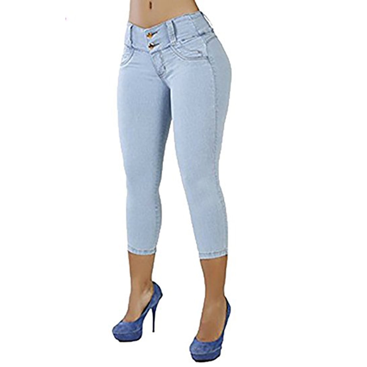 womens skinny capri jeans