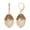 White, variant on 1928 Jewelry Filigree Pear Shaped Drop Earrings