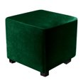 thumbnail image 2 of Trayknick Stretchable Stool Cover Slipcover - Stain-resistant Square Footstool Protection Cover for Home Furniture Decoration, 2 of 8