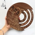 thumbnail image 2 of Calendario de madera para colgar en la pared Calendario perpetuo ajustable de madera Decoración para Abanopi Camello, 2 of 7