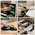 thumbnail image 6 of 2 Pcs Funny Kitchen Towels,Black Halloween Bats with Green Microfiber Dish Towels,Kitchen Tea Towels,Kitchen Towel Set (18" X 26"), 6 of 7
