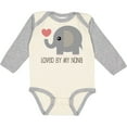 thumbnail image 3 of Inktastic Loved by My Nona Grandma Boys or Girls Long Sleeve Baby Bodysuit, 3 of 5