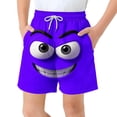 thumbnail image 1 of Pantalones cortos de bolsillo para niños con cordón elástico estampado casual traje de baño pantalones de cinco puntos, 1 of 8
