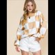 thumbnail image 5 of Suéter Holgado de Punto Acanalado con Cuello Redondo y Larga para Mujer, Moda de Otoño Caqui M, 5 of 10