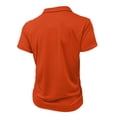 thumbnail image 5 of Men's Quarter Zip Polo Shirt Classic Lightweight Short Sleeve Collared Golf Casual Shirt Saffron L, 5 of 5