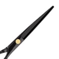 thumbnail image 2 of Tijeras para el cabello, 9 Uds., juegos profesionales de tijeras para cortar el cabello de oro negro, suministros de tijeras de peluquero de acero inoxidable, tijeras rectas, 2 of 5