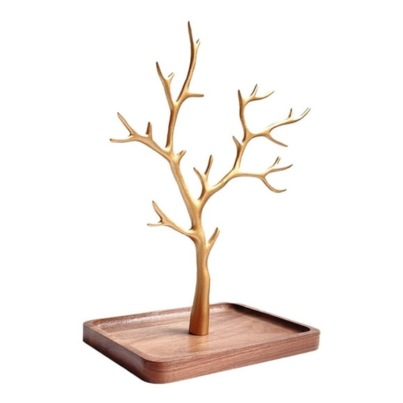 Soporte para Joyería Yuyangstore Torre de Joyería Base de Madera Porta aretes