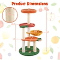 thumbnail image 3 of Gymax Multi-level Cat Tree Cute Fruit World Cat Tower w/ Fruit-shaped Platforms, 3 of 10