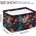 thumbnail image 4 of SKYSONIC Rooster Laundry Basket Collapsible Laundry Hamper Clothes Toys Storage Bin with Handles, 2PCS, 4 of 7