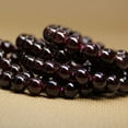 thumbnail image 4 of Natural AA Red Garnet Gemstone 8mm Round Beads Stretch Bracelet 7 Inch Unisex, 4 of 6