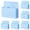 Blue*5, variant on Zipper Mesh Pencil Pouch Multipurpose for Office Travel Stationery