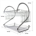 thumbnail image 2 of MLINS  Dish Drainers Rack Kitchen Shelf Tableware Storage, 2 of 8