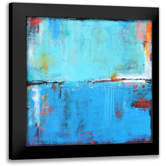 Ashley, Erin 12x12 Black Modern Framed Museum Art Print Titled - Matchbox Blues 5