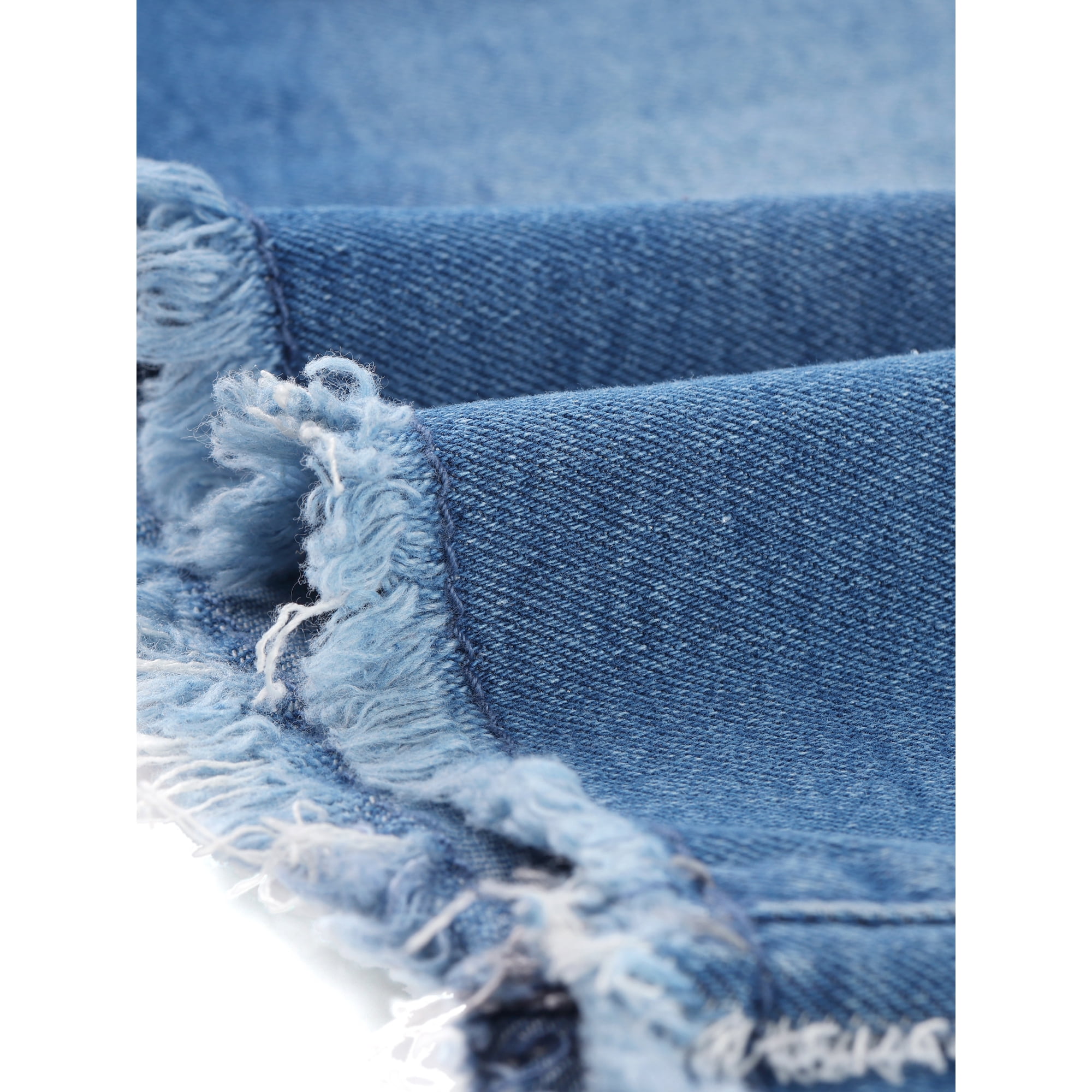 Unique Bargains Plus Size Denim Skirt For Women Casual Slit Fashion Pockets Mini Skirts Blue 4x Blue