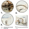thumbnail image 3 of Designart "Minimalist Archway Grey Bridge II" Architecture Metal Wall Art Set, 3 of 5