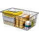 thumbnail image 5 of Cestas de alambre para congelador, juego de 6 grandes contenedores de almacenamiento de 15,4" estilo rústico, cestas para refrigerador con asas para gabinetes de cocina, despensa, oficina,, 5 of 8