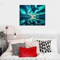 thumbnail image 5 of Nawypu Aurora Borealis Canvas Wall Art Northern Lights Picture for Bedroom Modern Scenery Painting Print Artwork Landscape Wall Decorations Living Room Décor, 5 of 6