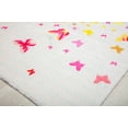 thumbnail image 5 of Elizabeth Sutton MI55A Social Butterflies Graphic Modern White Area Rug, 7'10"X10'0", 5 of 6