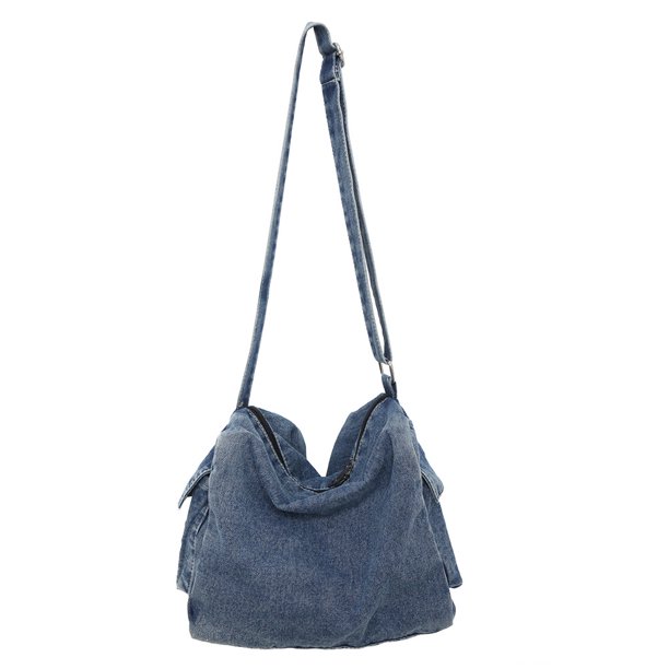 Bolso Bandolera para Mujer Bolso Hombro Gran Capacidad Bolso Comprador (azul Retro)