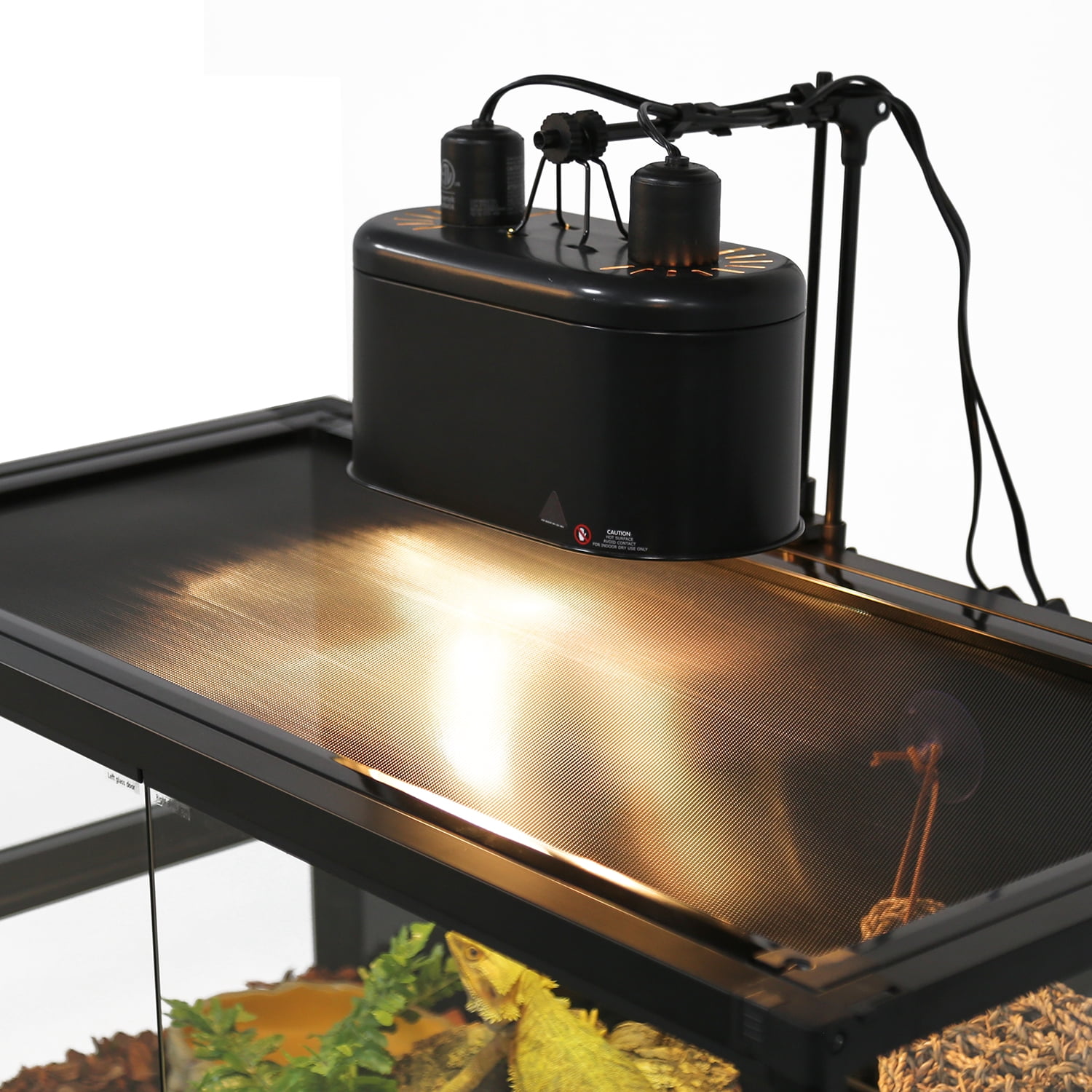 Oiibo Large Glass Reptile Terrarium, 67 Gallon, 48" x 18" x 18", Reptile Breeding Tank