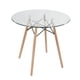 thumbnail image 5 of Mesa de Comedor Redonda Cristal para 4 Personas HOMEMAKE FURNITURE Moderno Dia 80 cm, 5 of 6
