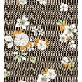 thumbnail image 3 of Challis Rayon Printed Lareina, Floral Fabric, Dress Fabric, Sewing Fabric (YELLOW/MINT/OFFWHITE, ByYard), 3 of 3