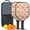 Pioneer Flower Floral-3, variant on Pickleball Paddles Set,Pioneer Flower Floral Print Pattern Fiberglass Surface Pickleball Racket Set with 2 Indoor Outdoor Pickleball Balls and Pickleball Bag,Pickle-ball Equipment